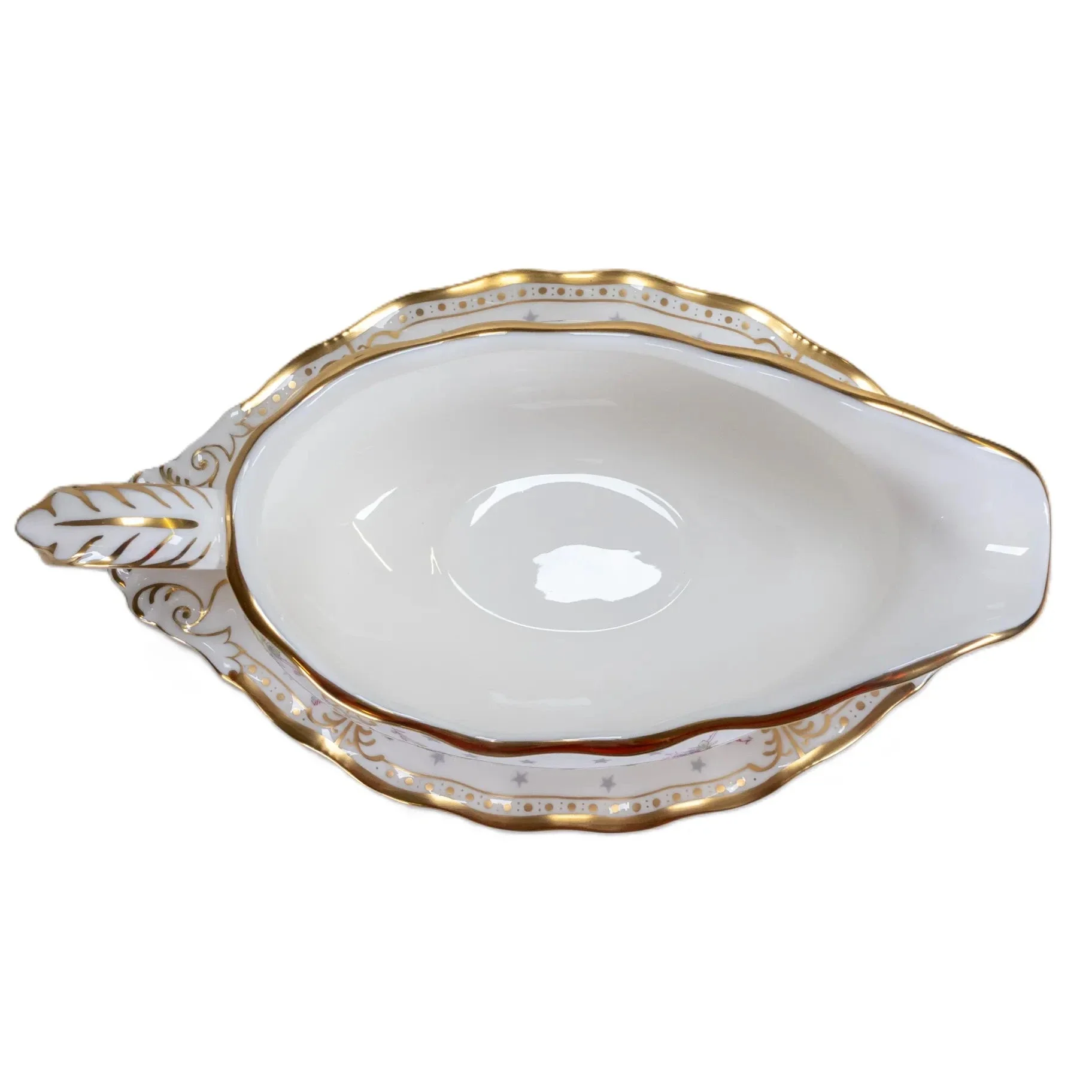 Royal Crown Derby Antoinette Gravy Boat & Stand - Image 6