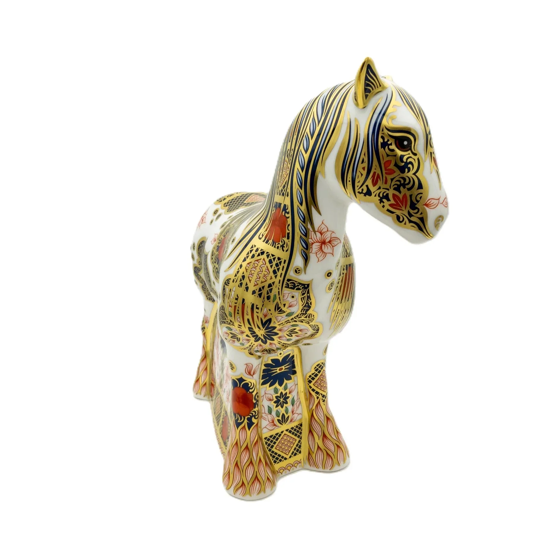Royal Crown Derby Imari SGB Cob Horse Paperweight - Image 3