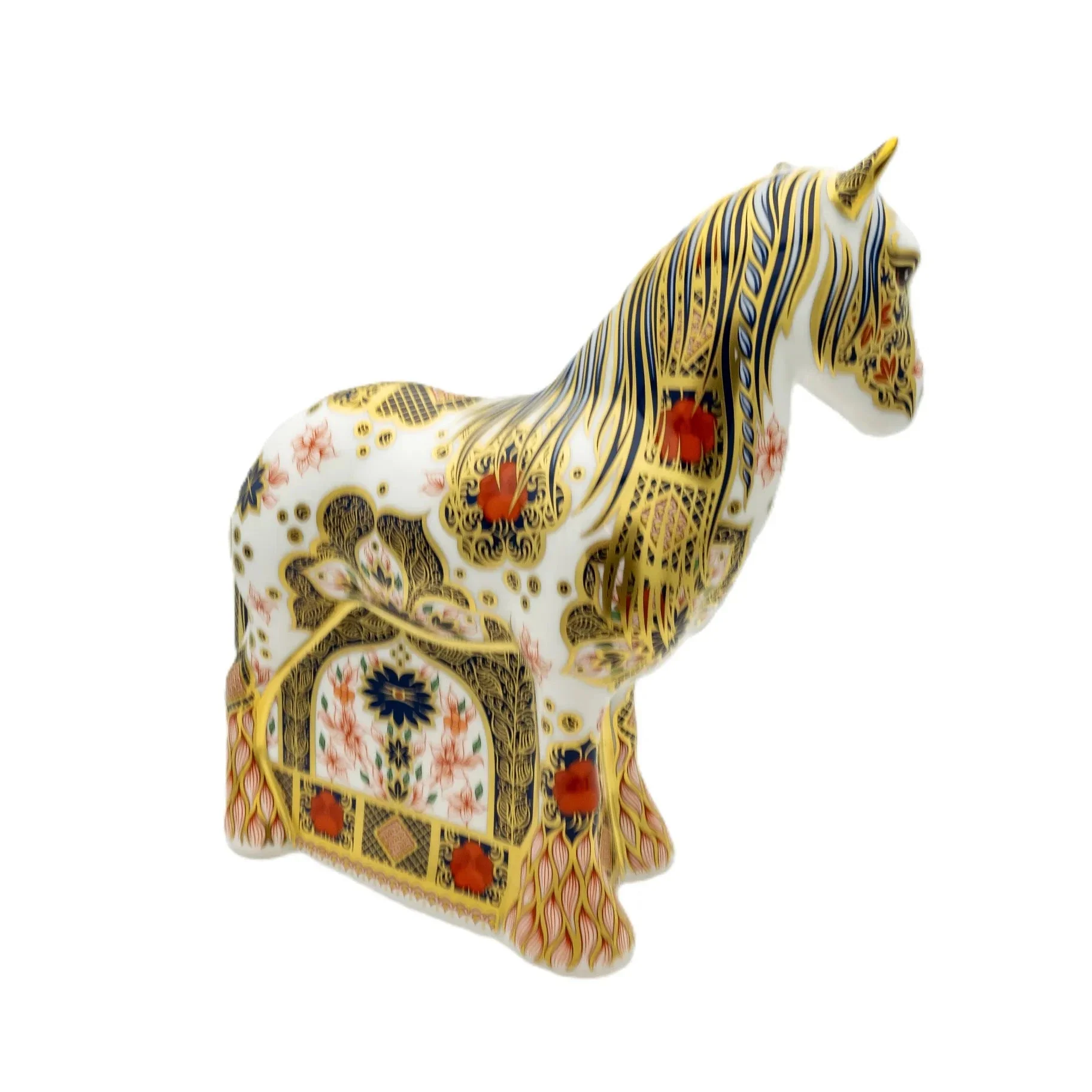 Royal Crown Derby Imari SGB Cob Horse Paperweight - Image 4