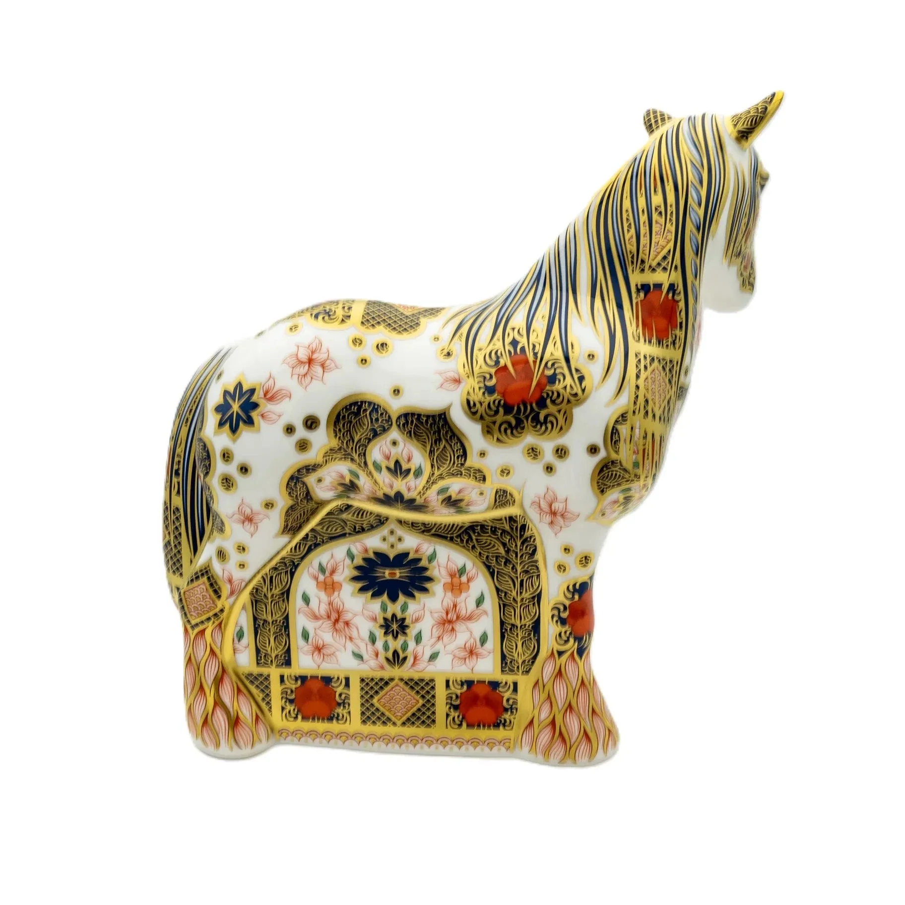 Royal Crown Derby Imari SGB Cob Horse Paperweight - Image 5