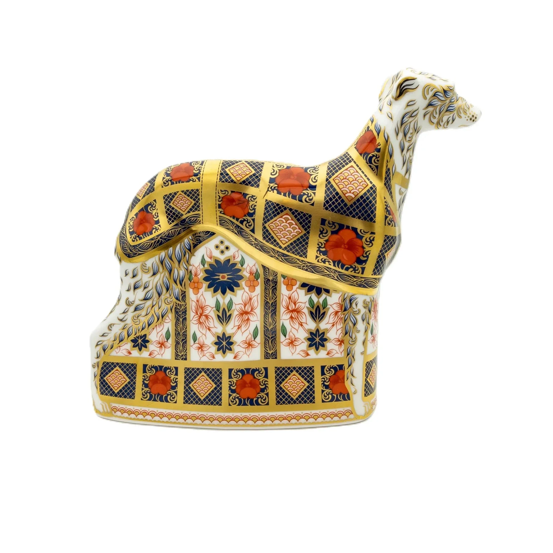 Royal Crown Derby Imari SGB Lurcher Paperweight - Image 5