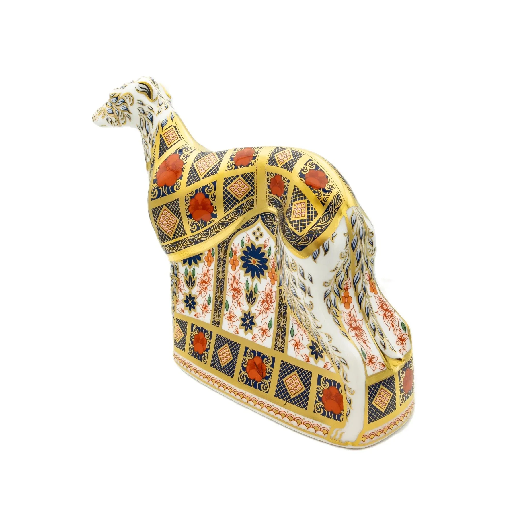 Royal Crown Derby Imari SGB Lurcher Paperweight - Image 7