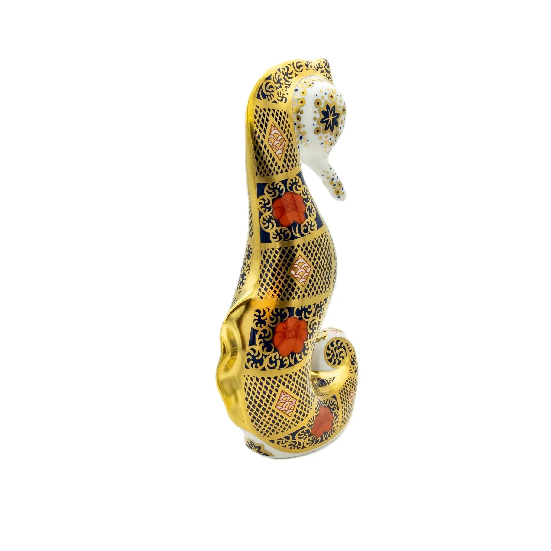 Royal Crown Derby Imari SGB Seahorse Paperweight - Image 5
